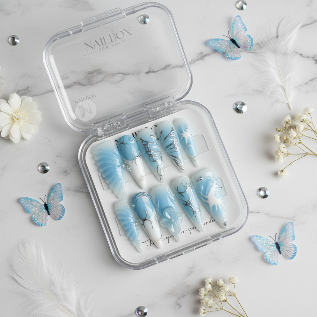 Frosted Butterfly Veil Lifestyle