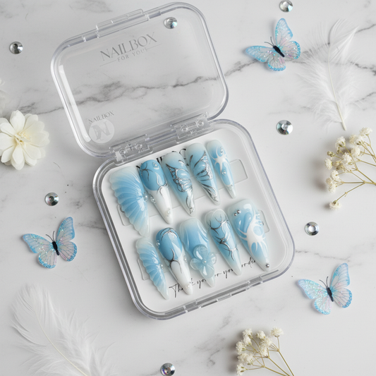 Frosted Butterfly Veil Lifestyle